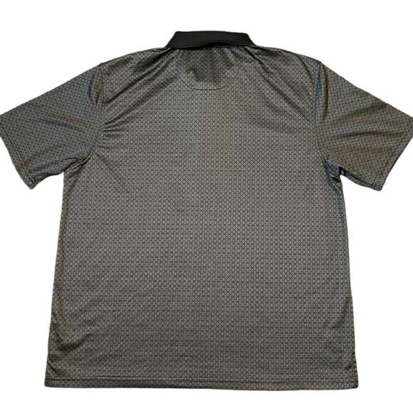 PGA TOUR Men's Diamond Mosaic-Print Polo‎ Shirt Grey Black Size XXL - Picture 11 of 11